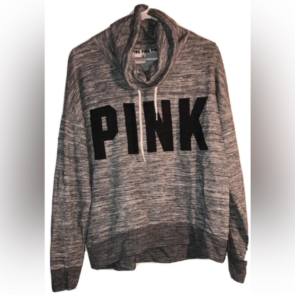 Size medium Victoria’s Secret PINK hoodie with loose turtle neck hood